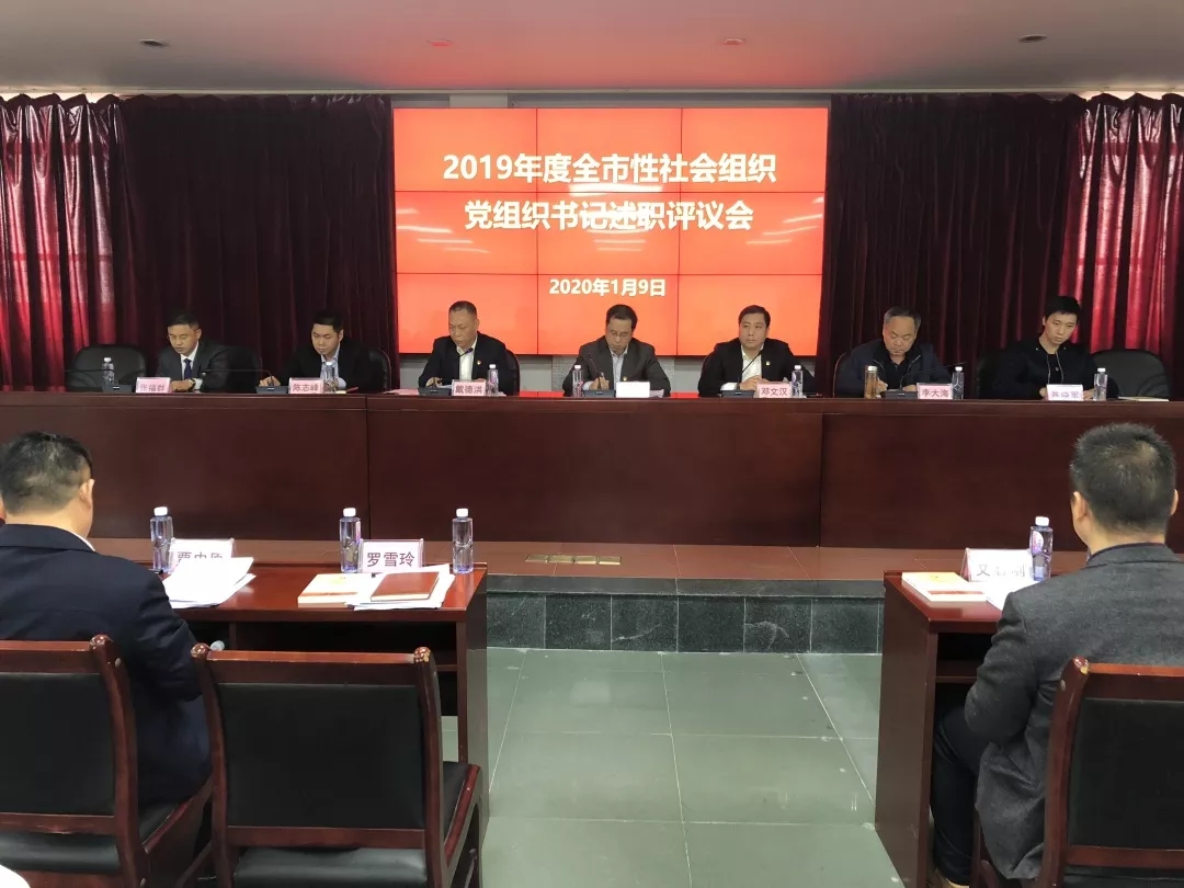  2019年度全市性社会组织党组织书记述职评议会召开 (图2)